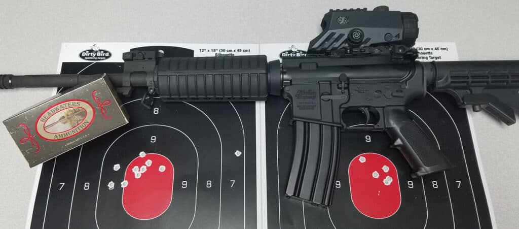 Windham SRC with SIG BRAVO4 and Headwaters 223 at 100 yards