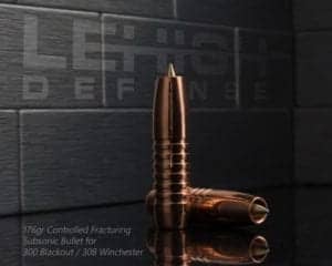 Lehigh Defense 308 Controlled Fracturing 176gr Subsonic Bullet