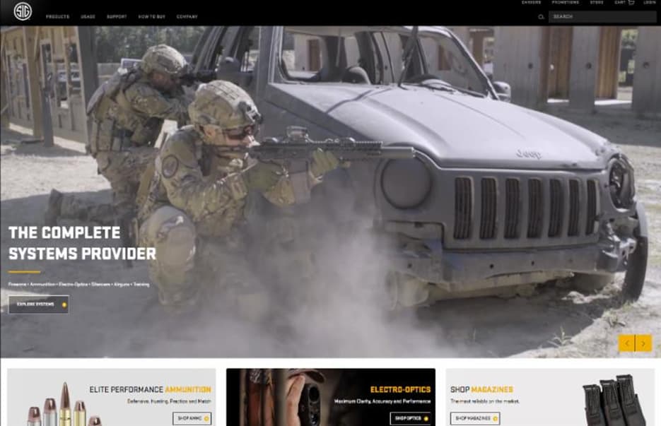 Sig Sauer Website