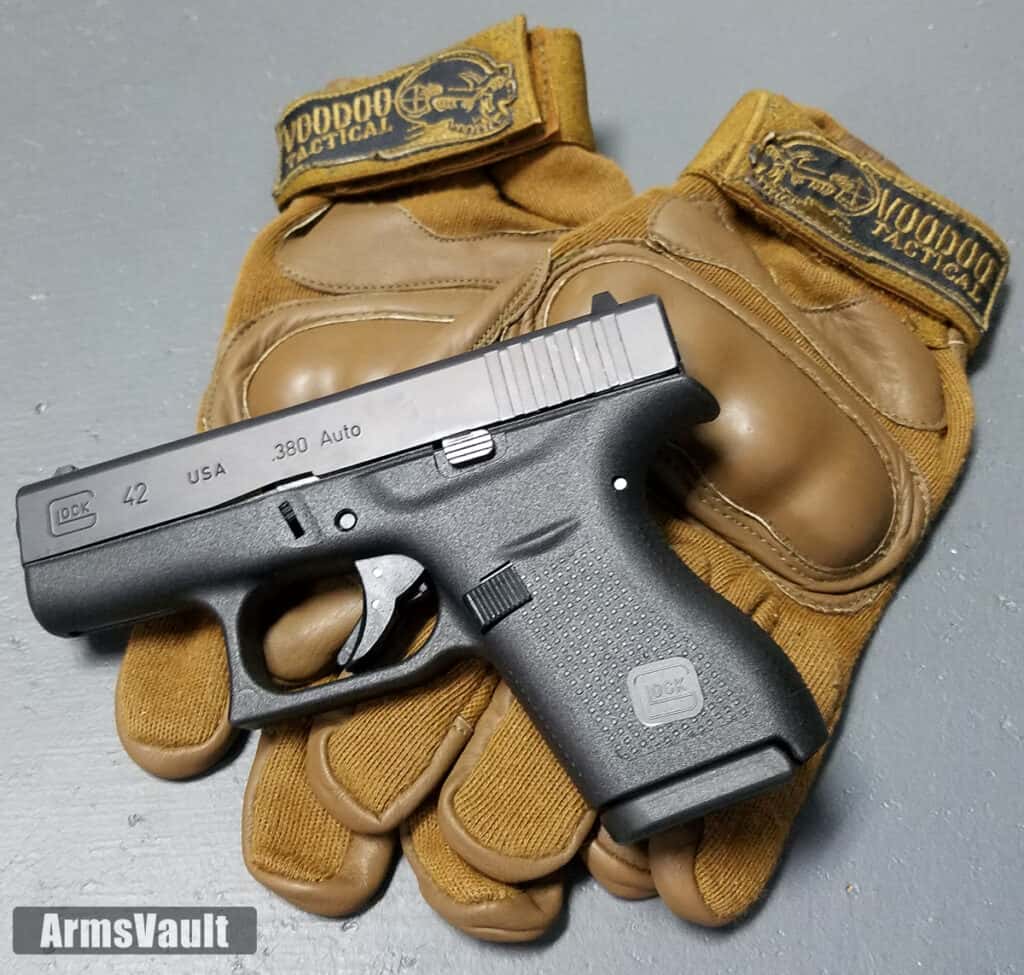 Glock 42 with Voodoo Tactical Phantom Gloves