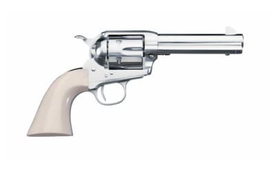 Uberti Short Stroke SASS Pro Revolver with Nickel Finish and Simulated Ivory Grips