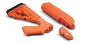 Adaptive Tactical Less Lethal Orange Forend and Adjustable Stock for Remington 870