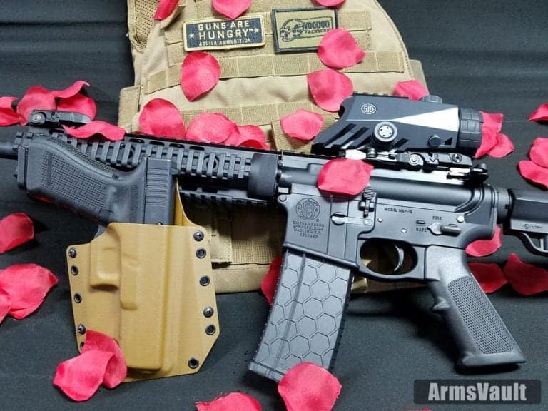 Glock 17 and SW AR-15