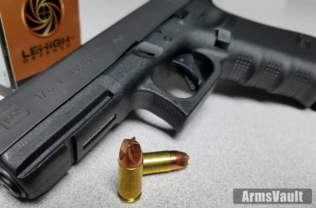 Glock 17 with Lehigh Defense 9mm Xtreme Defense Ammo