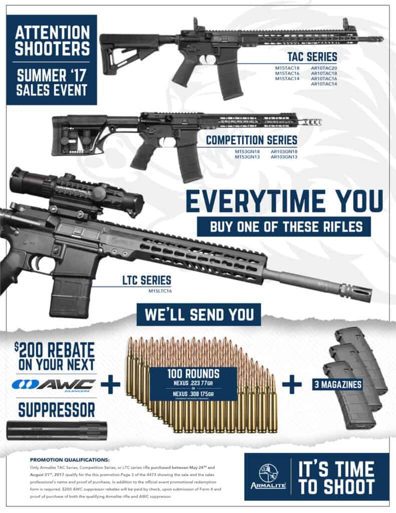 Armalite 2017 Summer Sale Consumer Flyer