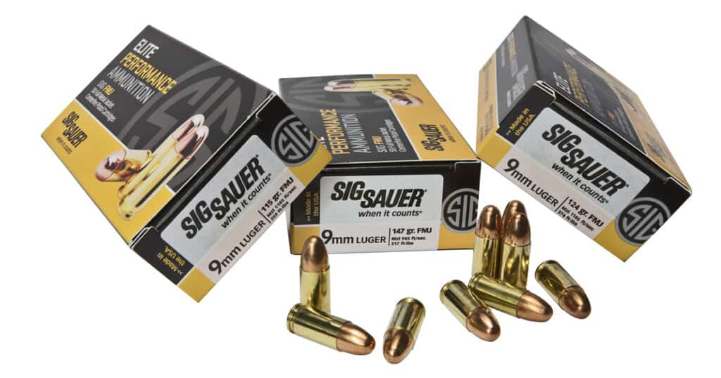 SIG 9mm FMJ Ammunition