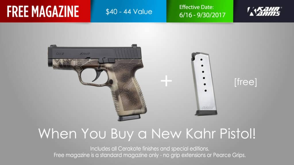 Kahr Arms Free Magazine Promo