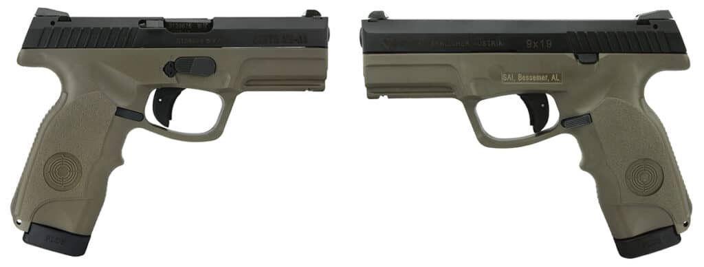 Steyr M9-A1 Pistols in OD Green