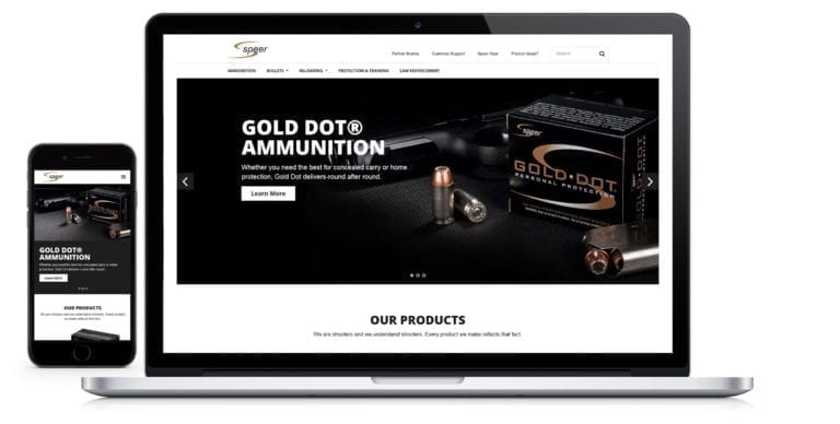 Speer Ammunition Site Features Ammo Info and Reloading Data