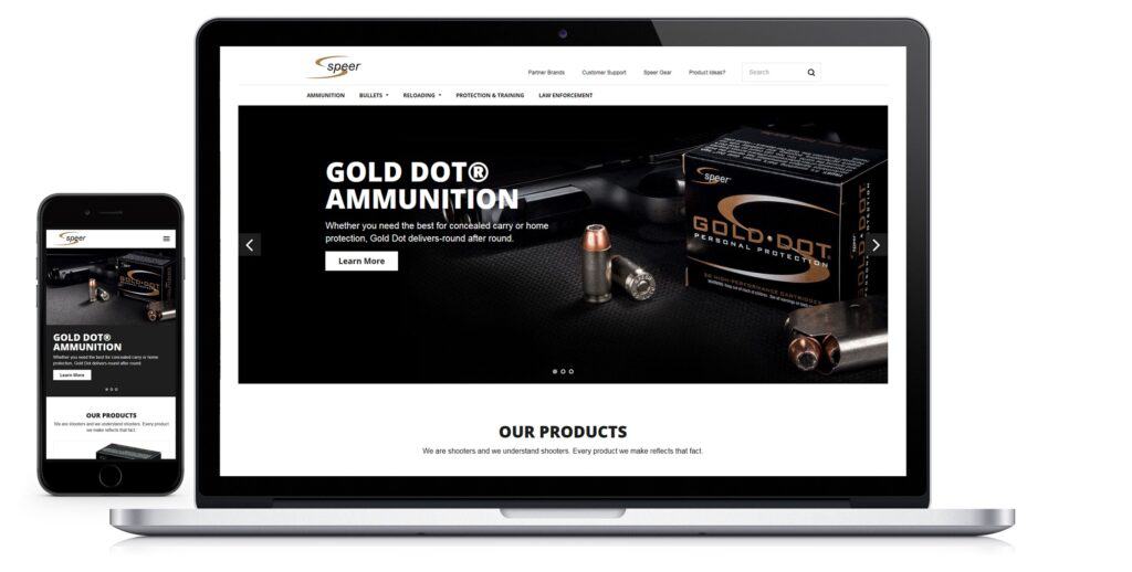 Speer Ammunition Site Features Ammo Info and Reloading Data