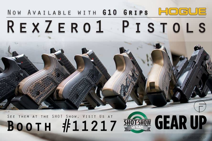 REX Pistols with Hogue G10 Grips