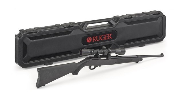 Ruger 10-22 Carbine with Weaver Scope and Case