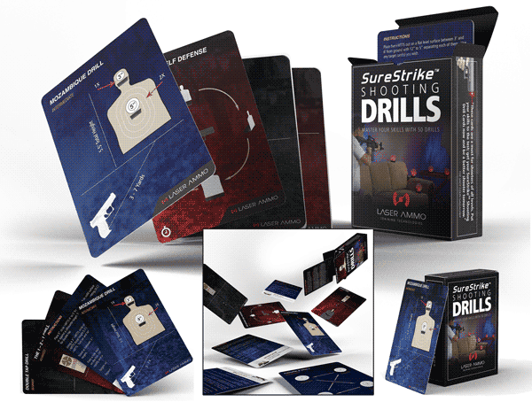 Laser Ammo SureStrike Shooting Drill Cards