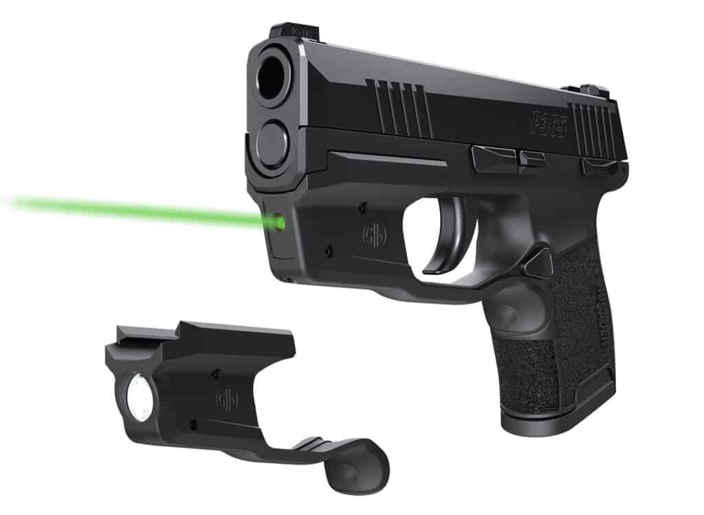 SIG SAUER LIMA365 Laser Sight and FOXTROT365 Rail Mount Flashlight for P365 Pistol