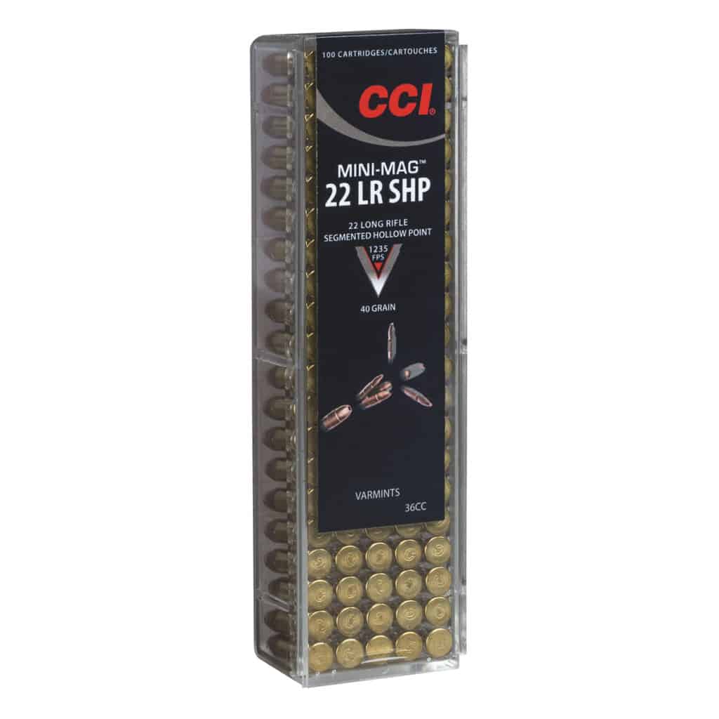 CCI 22 LR Mini-Mag Segmented Hollow Point - SHP