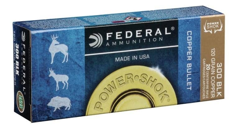 Federal 300 Blackout 120-grain Power-Shok Copper