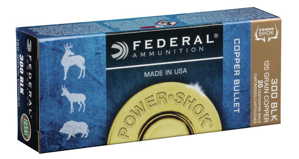 Federal 300 Blackout 120-grain Power-Shok Copper