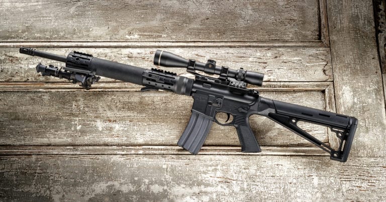 Hogue Rubber OverMoulded AR-15 Fixed Buttstock