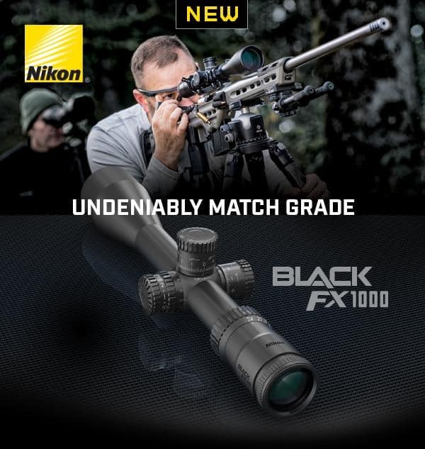 Nikon BLACK FX1000 Match-Ready First Focal Plane Riflescope