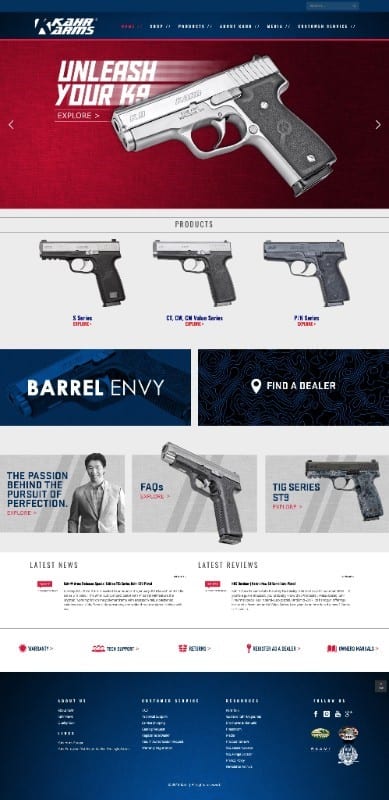 Kahr Arms Launches New Website