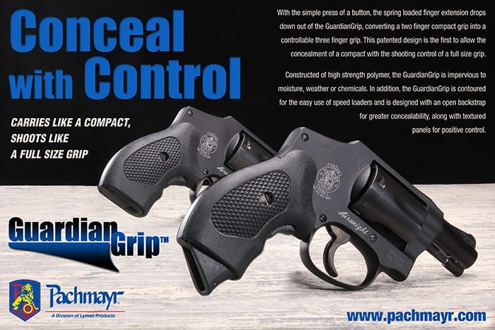 Pachmayr GuardianGrip for Concealed Carry Revolvers