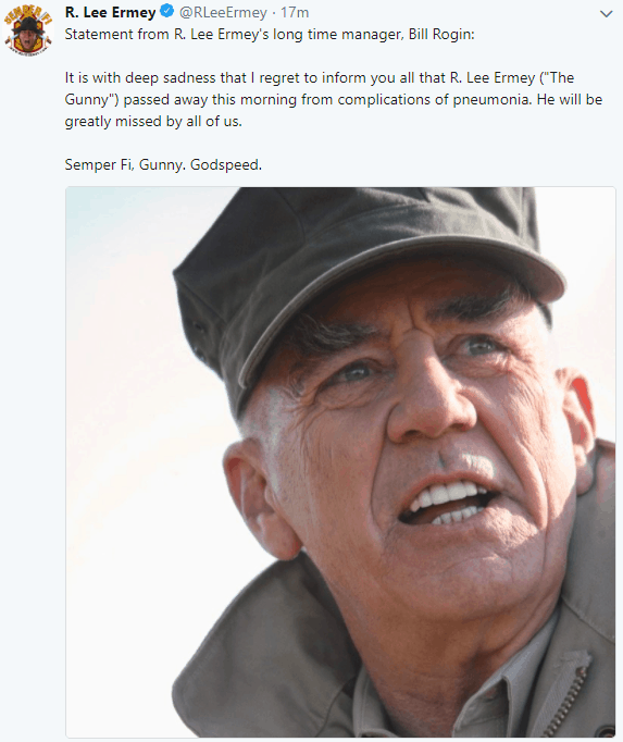 R Lee Ermey - The Gunny