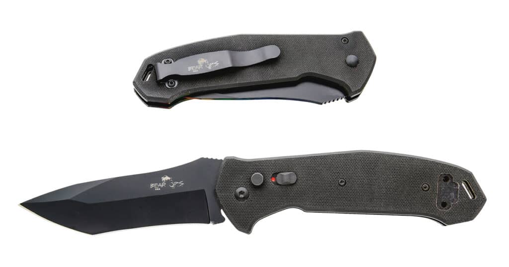 Bear OPS Bold Action V Tactical Automatic Knife - AC-551-B4-B