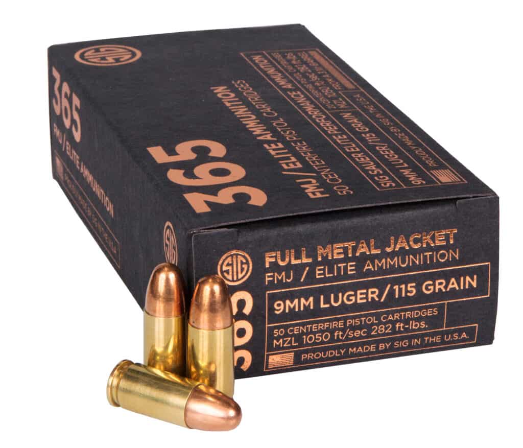 SIG 365 FMJ Ammunition - 115gr 9mm