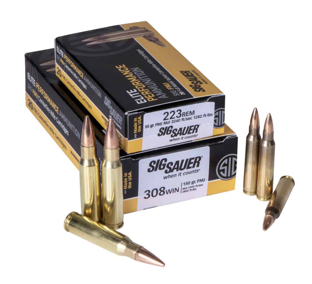 SIG SAUER 223 Rem and 308 Win Ammunition