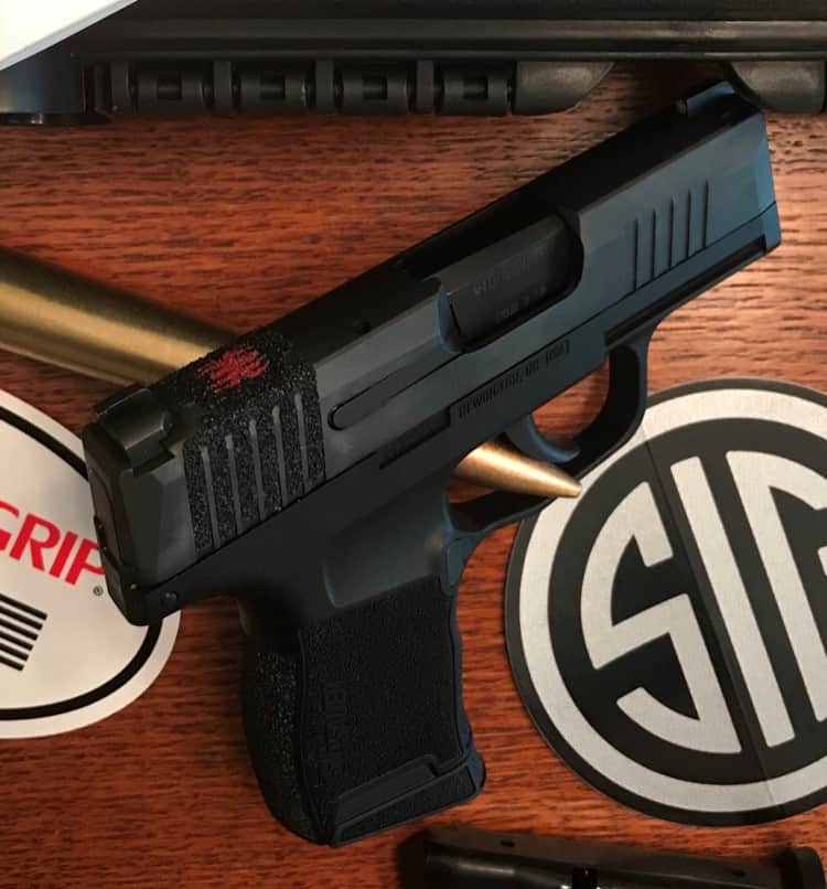 Sig P365 with ArachniGRIP Slide Spider