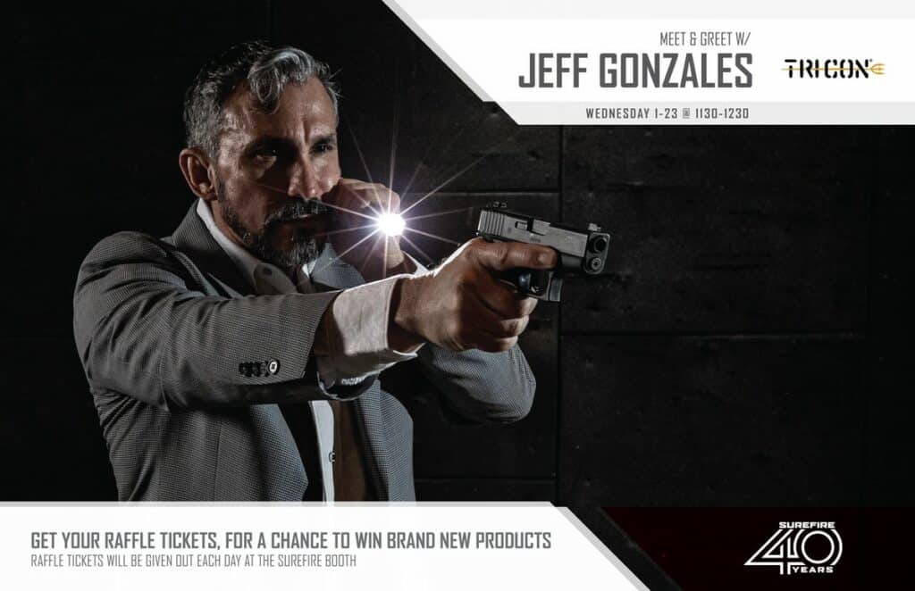 SureFire Hosting Jeff Gonzales & Raffle at SHOT 2019