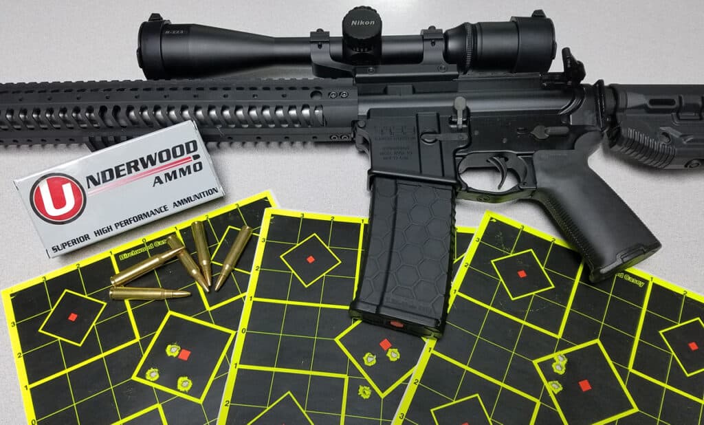 Accuracy Test - AR-15, Ammo, Paper Targets