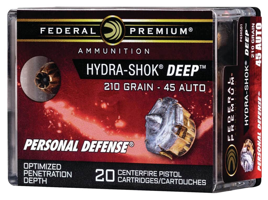 Federal 45 Auto Premium Hydra-Shok Deep Loads