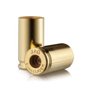 Jagemann Unprimed Brass Handgun Cartridge Cases - 9mm