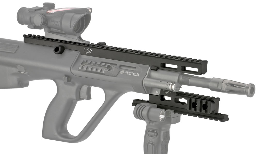 Steyr AUG with Corvus Defensio M-LOK Rail System