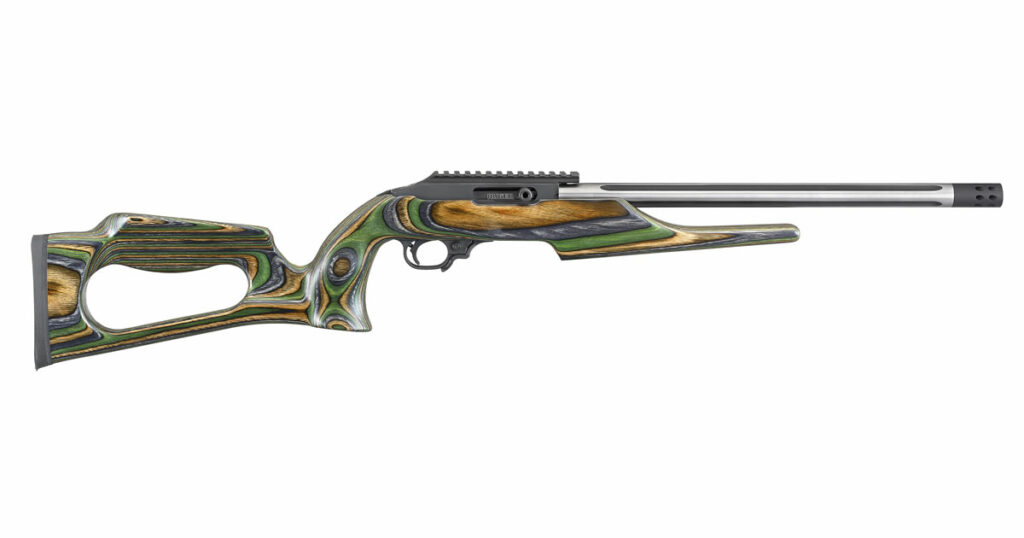 Ruger 1022 Rifle with Skeletonized Green Mountain Laminate Stock