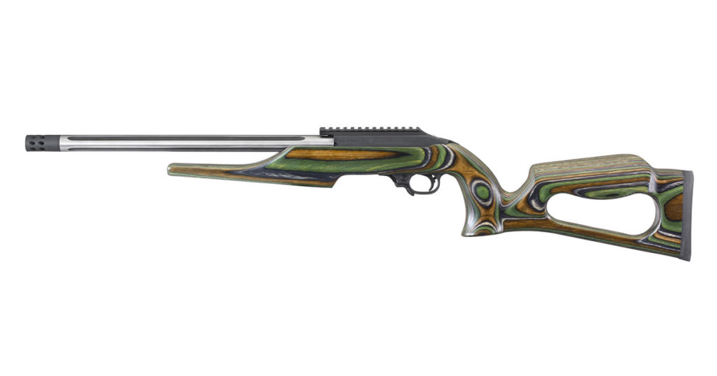 Ruger 1022 Rifle with Skeletonized Green Mountain Laminate Stock