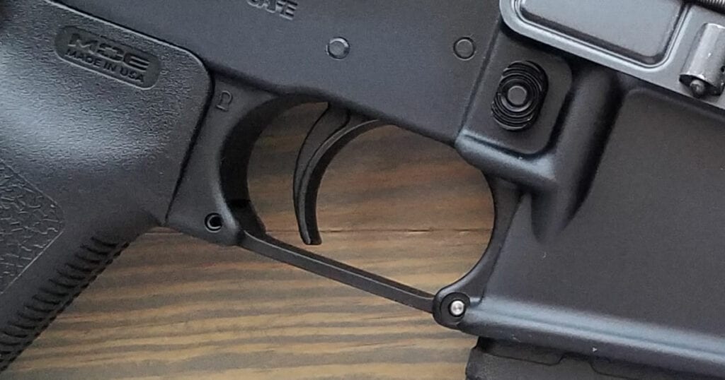 Trigger Guard on an AR-15 Rifle