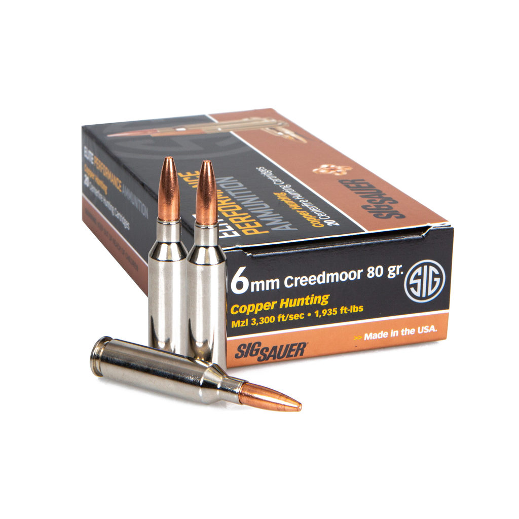 6mm Creedmoor Elite Copper Hunting Ammunition