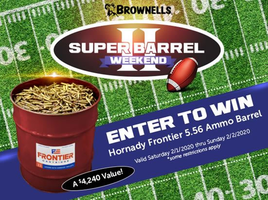 Brownells 556 Hornady Frontier 55gr M193 Ammo Giveaway