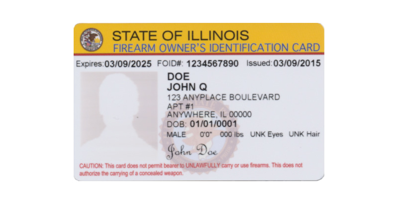 Firearm Owners Identification Card - FOID Card