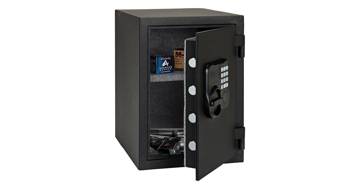 Hornady Security Fireproof Keypad Safe with Handgun and Ammunition